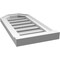 Ekena Millwork Octagonal Top Surface Mount PVC Gable Vent w/ 2"W x 2"P Brickmould Sill Frame, 12"W x 24"H GVPOT12X2403SF - alternate 3